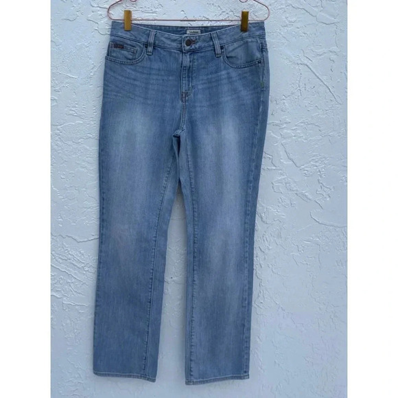 L.L Bean Mens Mid Rise Favorite Fit Denim Jeans Blue Sz 6 Reg - Picture 1 of 12